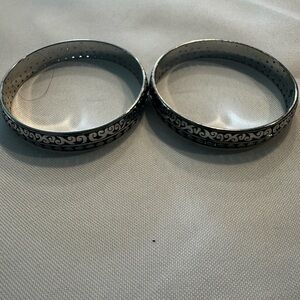 Brighton Silver Patterned Bangles
